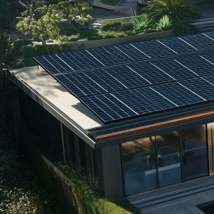 Solar Panels installed on a roof